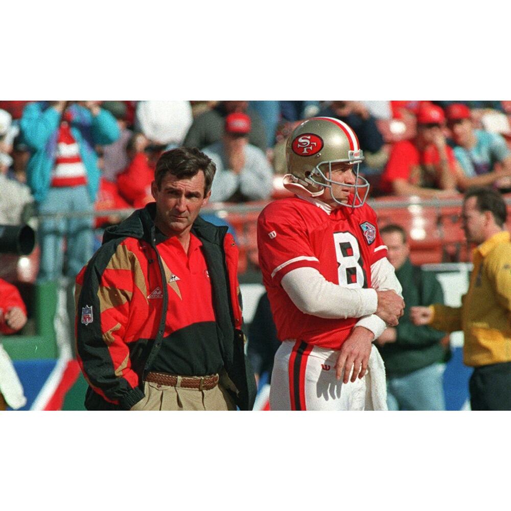 San Francisco 49ers 90s APEX puffer SHARK Tooth jacket XL red black NFL Pro vtg - Picture 3 of 8